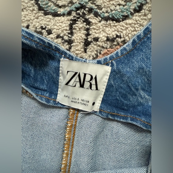 Zara Dungarees Denim Wideleg Jumpsuit Overalls - Picture 4 of 8